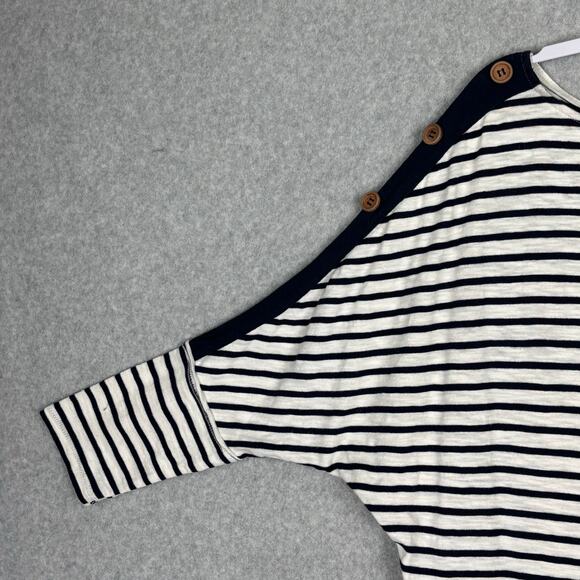 UMGEE Top Womens Small Blue White Striped‎ Tunic Nautical Boat Sailing Jersey - Picture 5 of 10